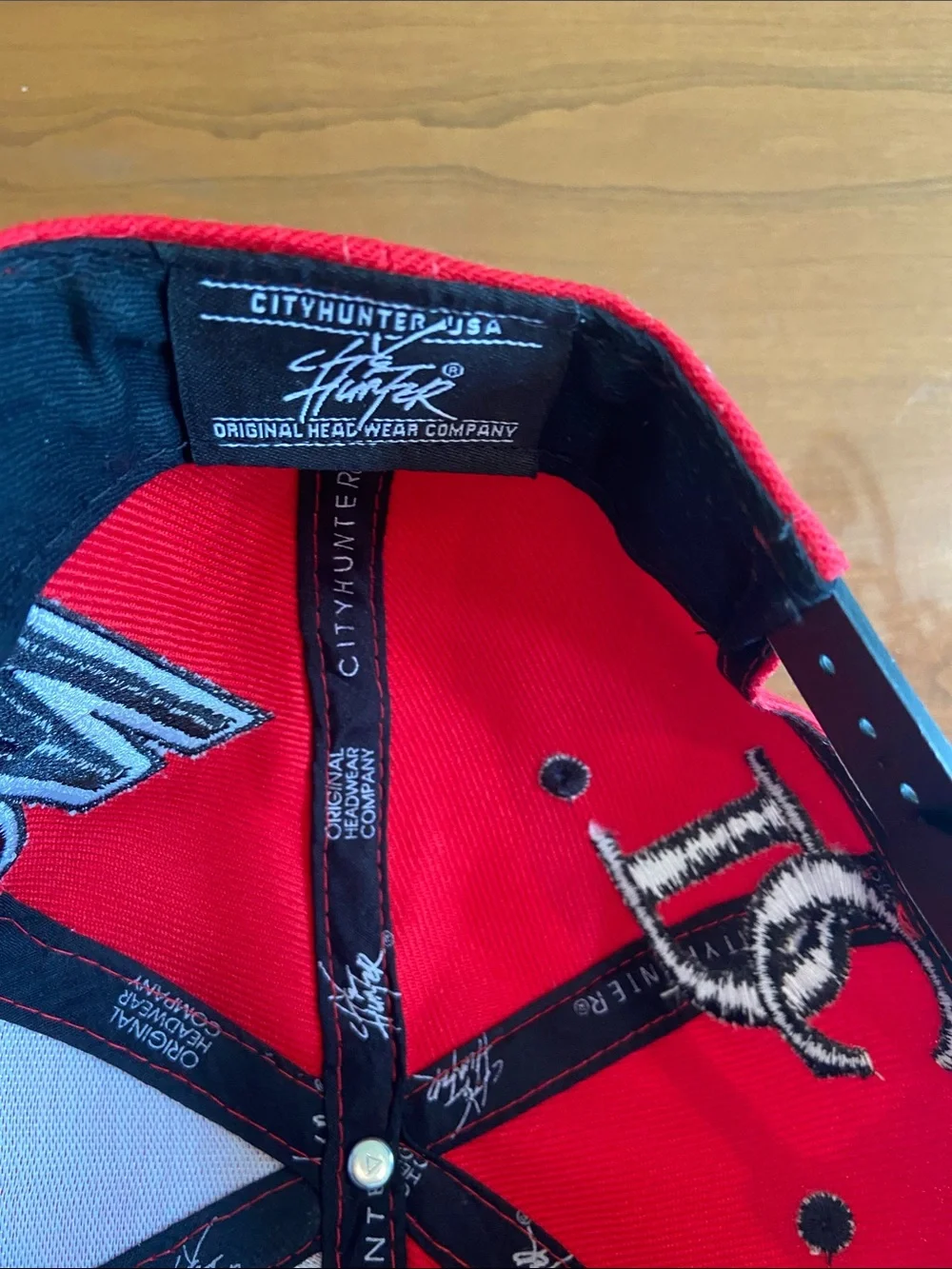 City Hunter Washington DC Red & Black Snapback Hat